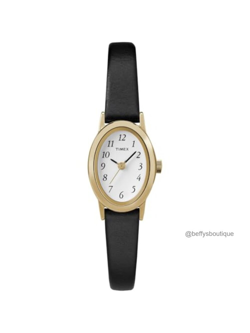 Timex Cavatina Women's Watch Gold-Tone Case Leather Strap